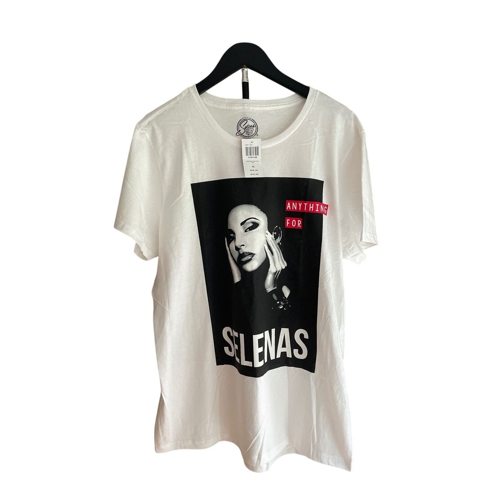 Anything For Selenas Graphic T-Shirt XL Official Selena Merchandise White NEW